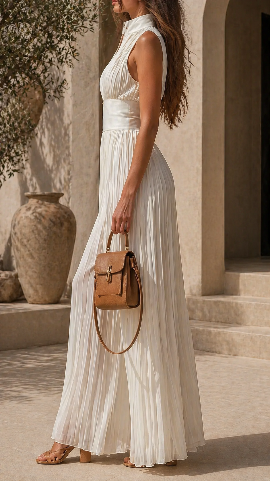 Vanya - Elegant Pleated Jumpsuit