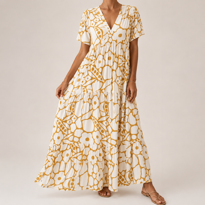 BOHEMIAN PRESSED DRESS FOR WOMEN