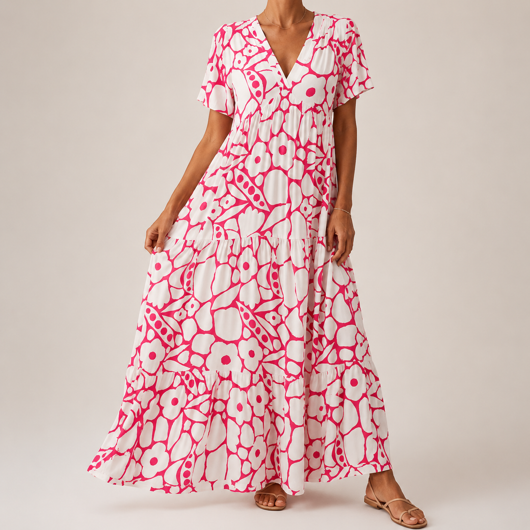 BOHEMIAN PRESSED DRESS FOR WOMEN