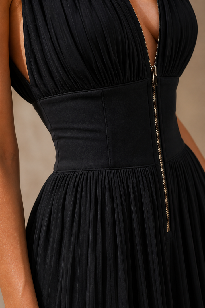 Vanya - Elegant Pleated Jumpsuit