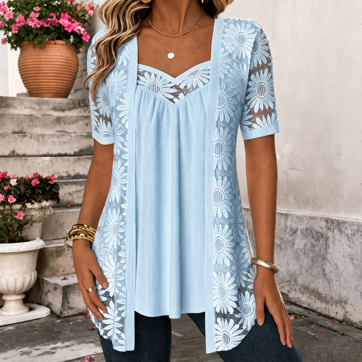 FLOWER BLOUSE FOR WOMEN
