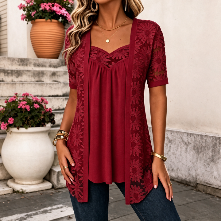 FLOWER BLOUSE FOR WOMEN