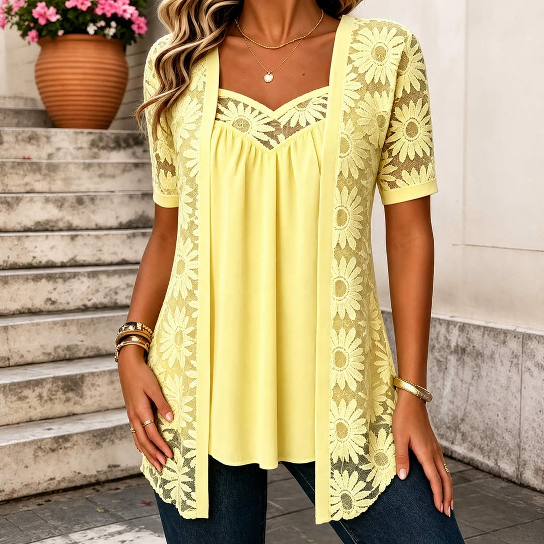 FLOWER BLOUSE FOR WOMEN