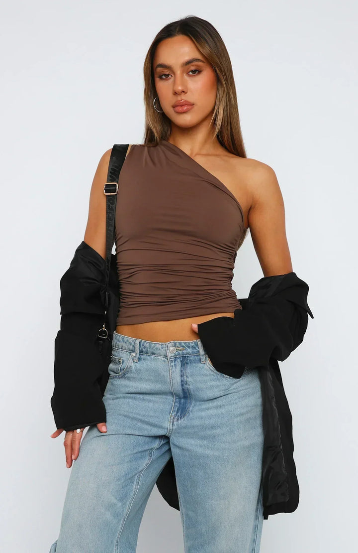 Imaya | Twisted One-Shoulder Top