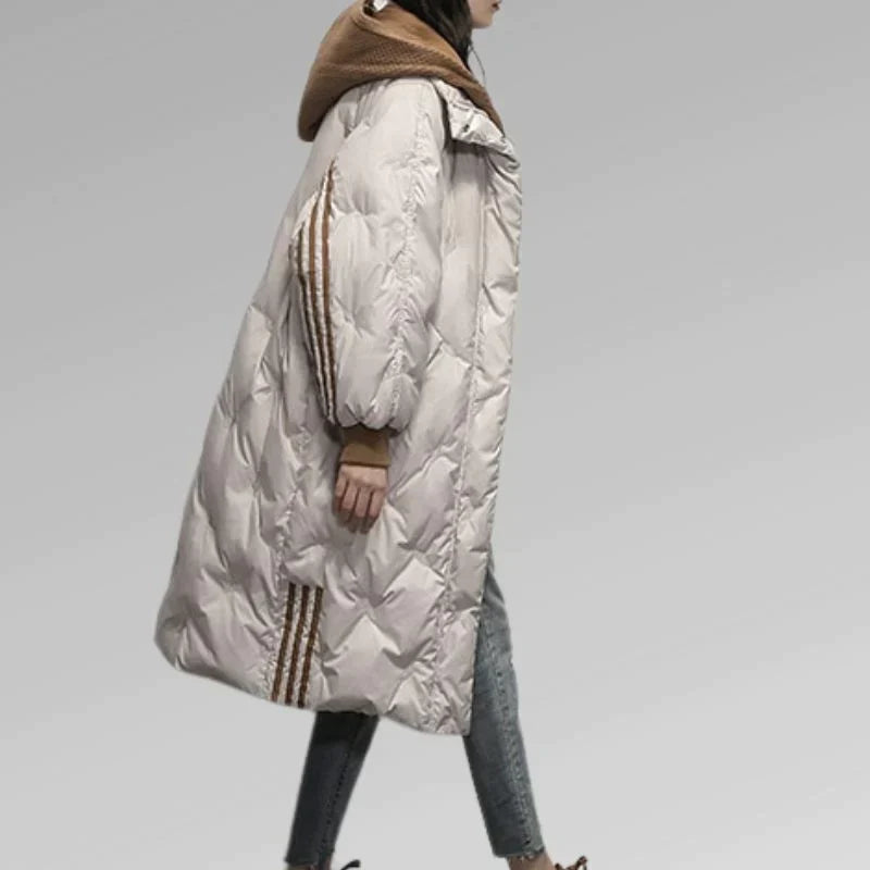 Ladies Long Padded Coat Chic