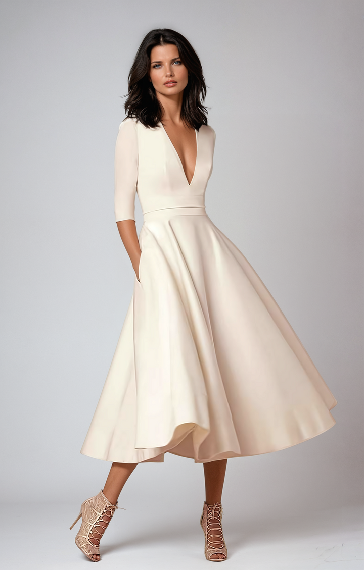 Lani | Elegant &amp; Retro-Inspired Midi Dress