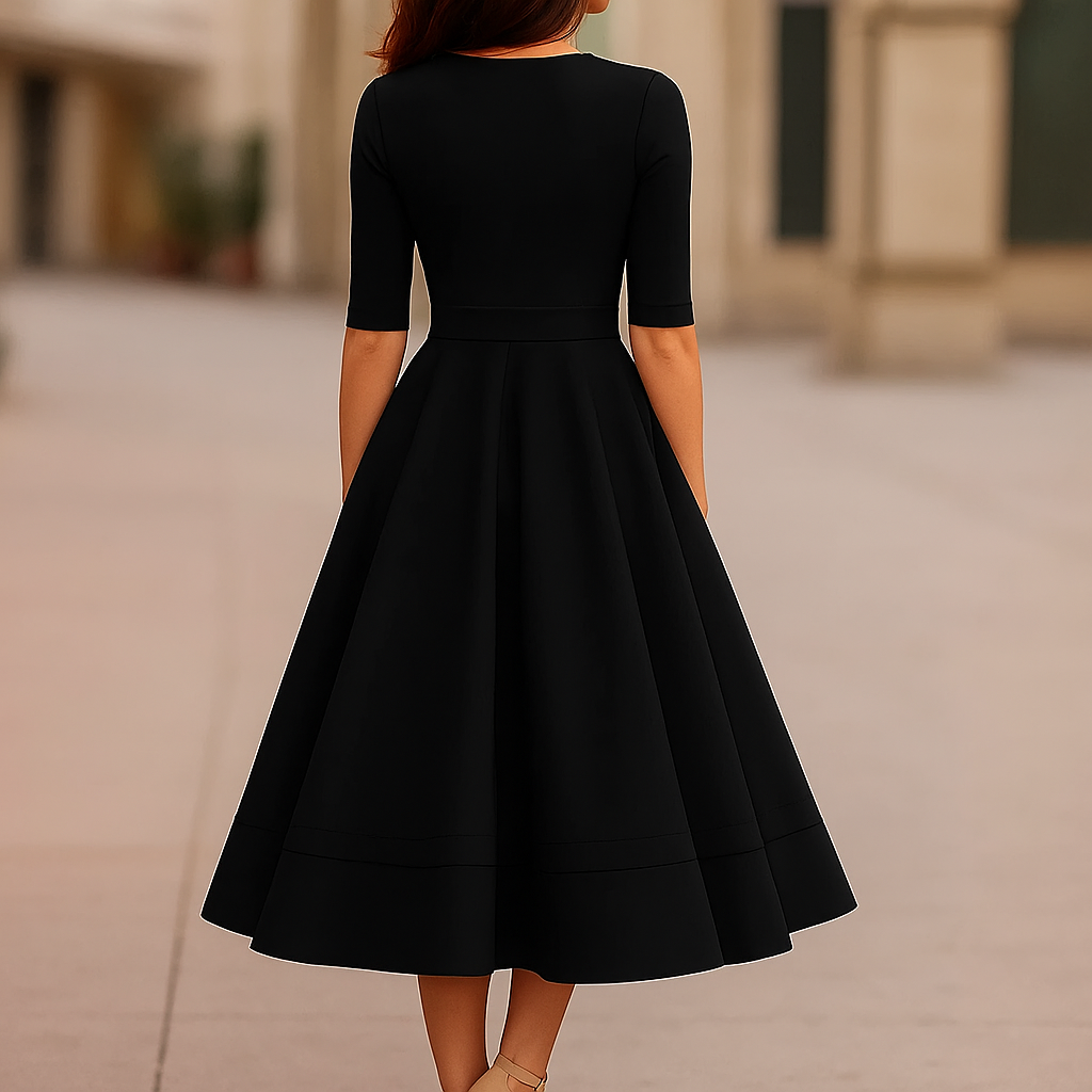 Lani | Elegant &amp; Retro-Inspired Midi Dress