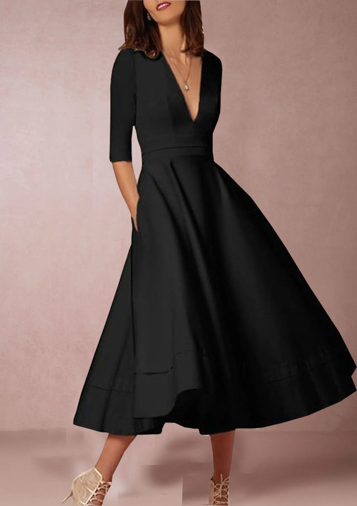 Lani | Elegant &amp; Retro-Inspired Midi Dress