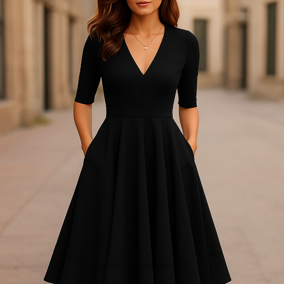 Lani | Elegant &amp; Retro-Inspired Midi Dress