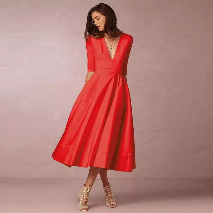Lani | Elegant &amp; Retro-Inspired Midi Dress