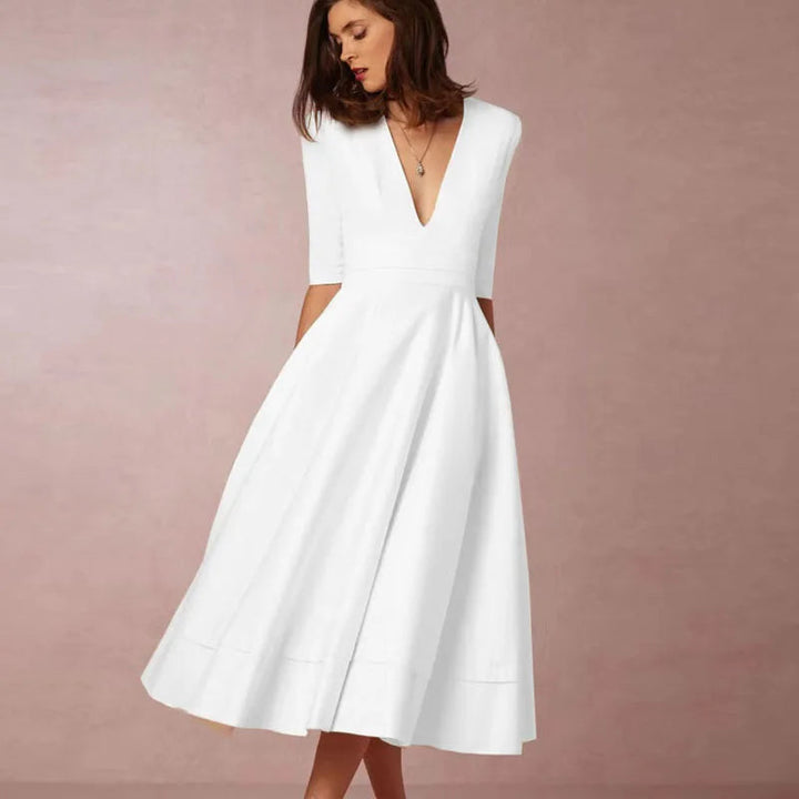 Lani | Elegant &amp; Retro-Inspired Midi Dress