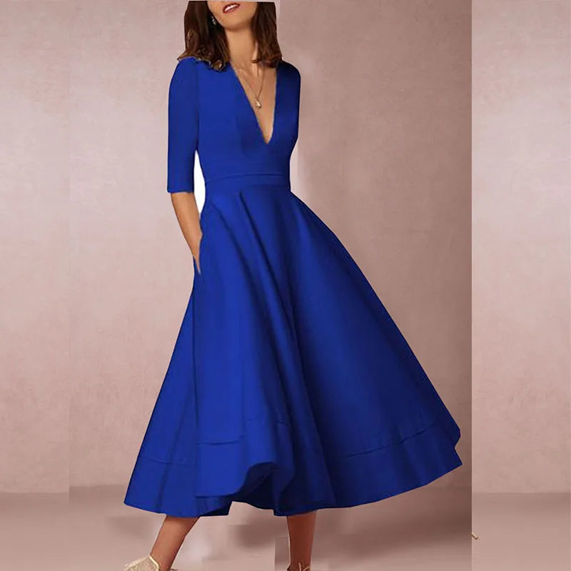 Lani | Elegant &amp; Retro-Inspired Midi Dress