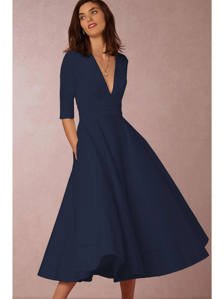 Lani | Elegant &amp; Retro-Inspired Midi Dress