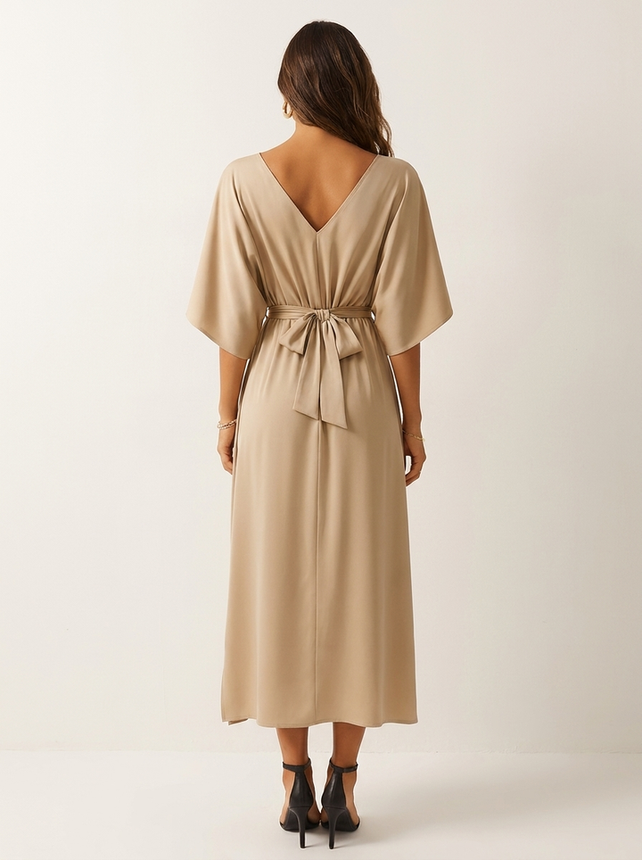 Isabella | Maxi Dress with Bow Belt