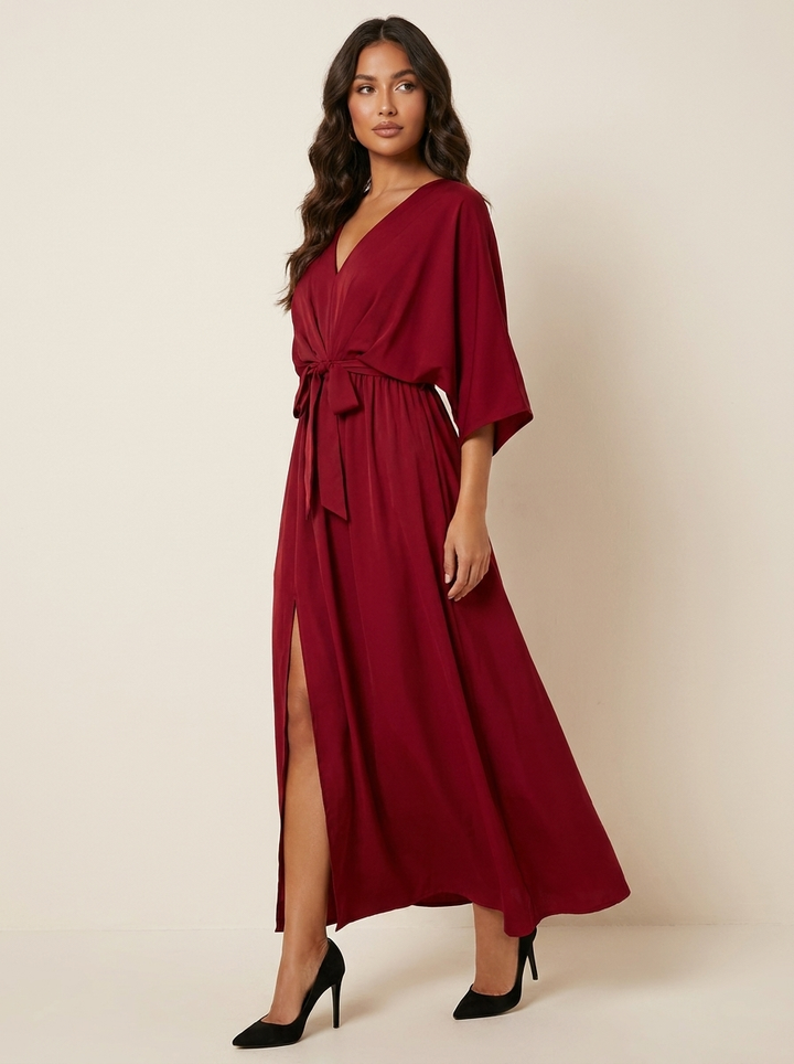 Isabella | Maxi Dress with Bow Belt