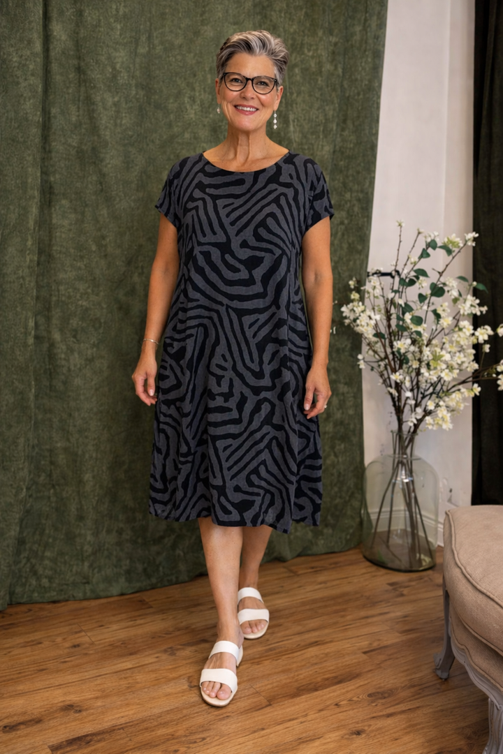 Ingrid - Linen Summer Midi Dress