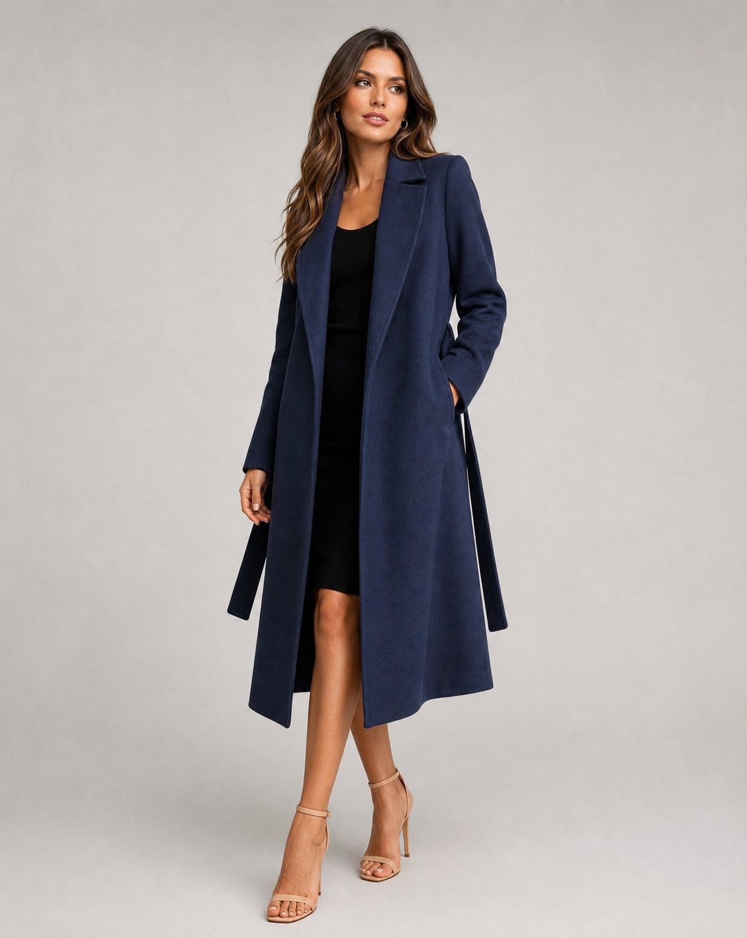 Olivia | Elegant and Warm Wool-Blend Trench Coat