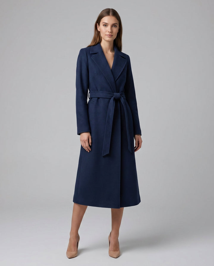 Olivia | Elegant and Warm Wool-Blend Trench Coat