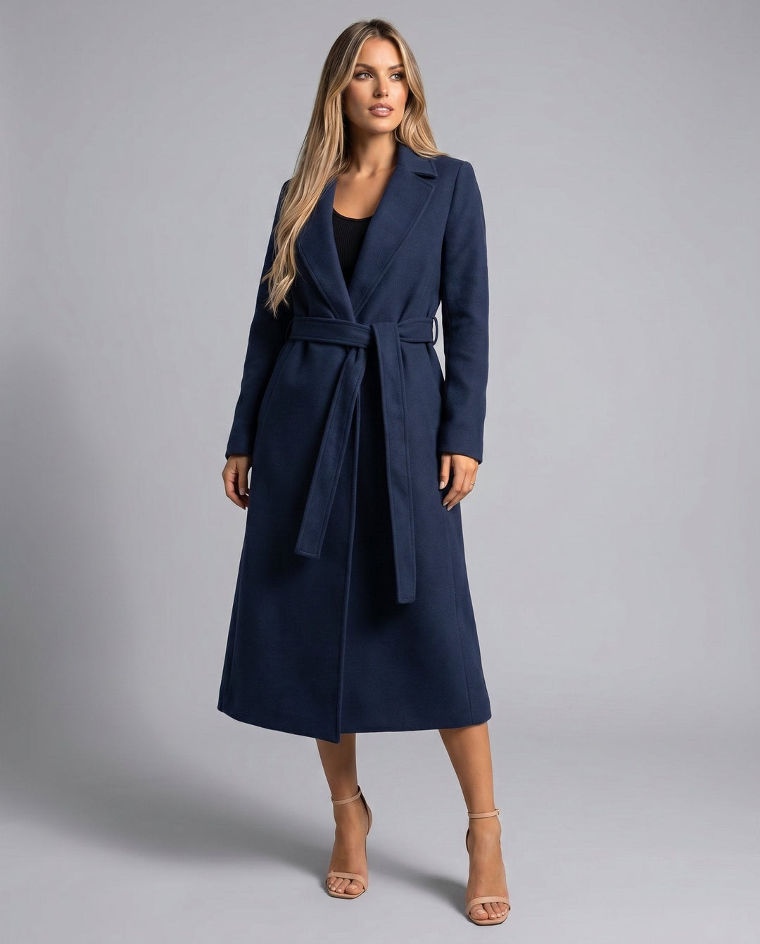 Olivia | Elegant and Warm Wool-Blend Trench Coat