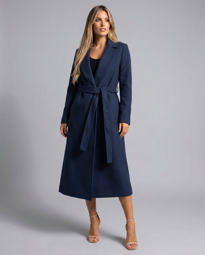 Olivia | Elegant and Warm Wool-Blend Trench Coat