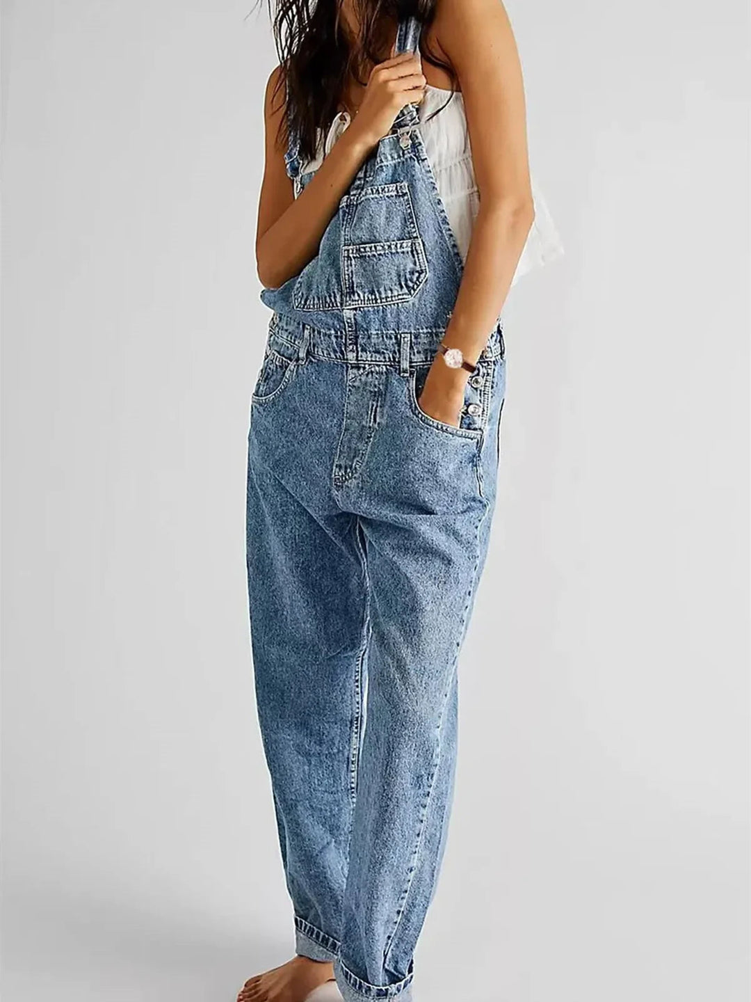 Mirelle | Stretch Denim Classic Overalls