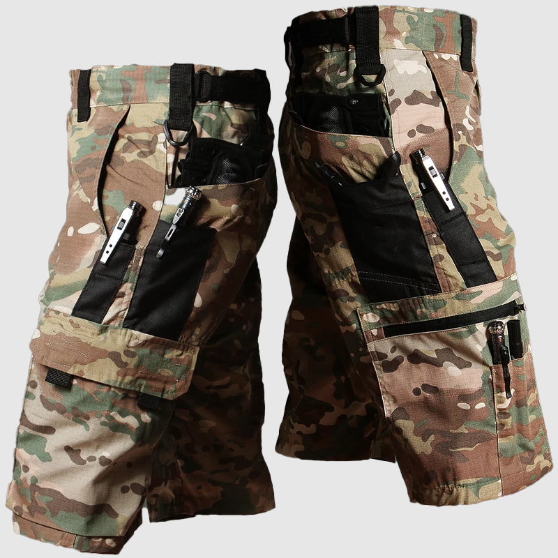 Ronan | Men’s Tactical Multi-Pocket Camo Cargo Shorts
