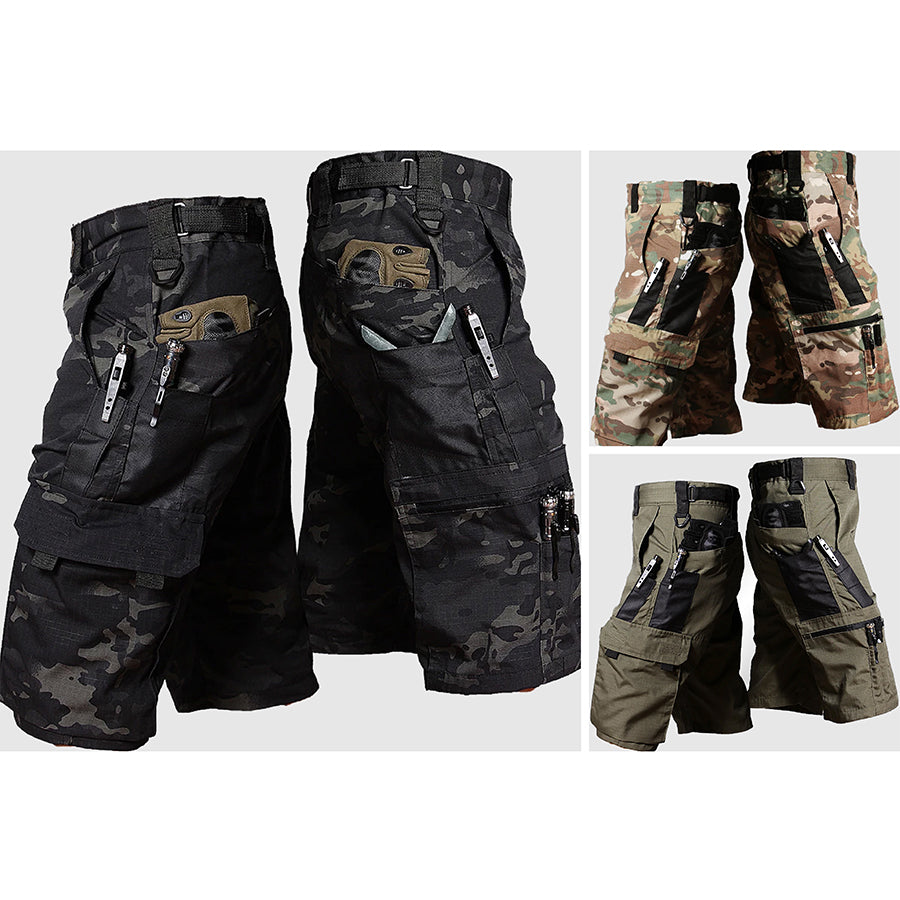 Ronan | Men’s Tactical Multi-Pocket Camo Cargo Shorts