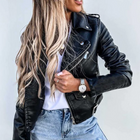 Emery | Women's Leather Transitional Jacket with Zipper and Belt