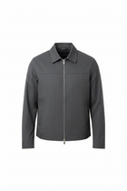 Men's Zip Front Harrington Jacket Lightweight Smart Casual Layer