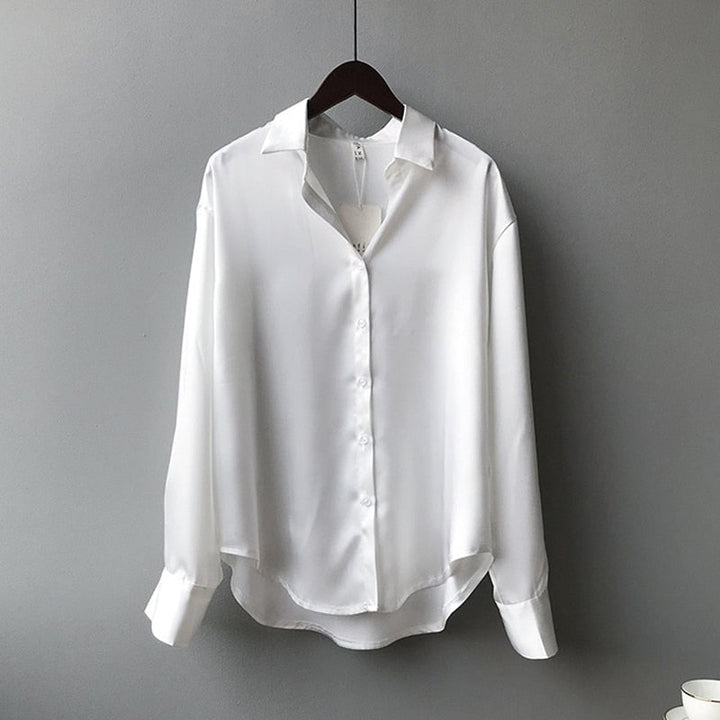 Luxurious Silk Blouse for Women – Elegant Vintage-Inspired Silk Top