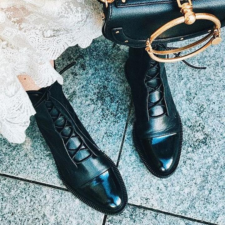 Sophia - Women’s Lace-Up Leather Ankle Boots