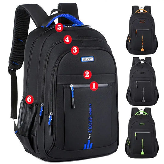 James | Waterproof Oxford Backpack with Multiple Compartments