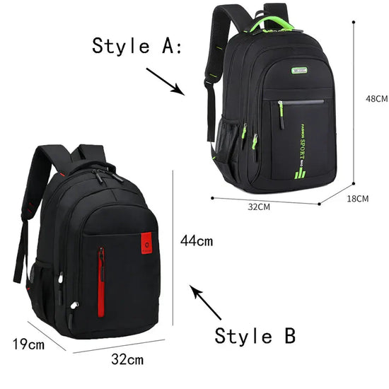 James | Waterproof Oxford Backpack with Multiple Compartments