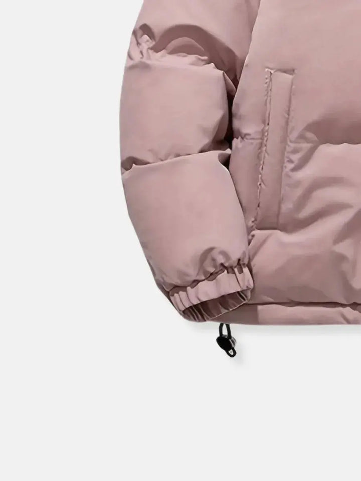 Hooded Quilted Winter Jacket with Plush Lining