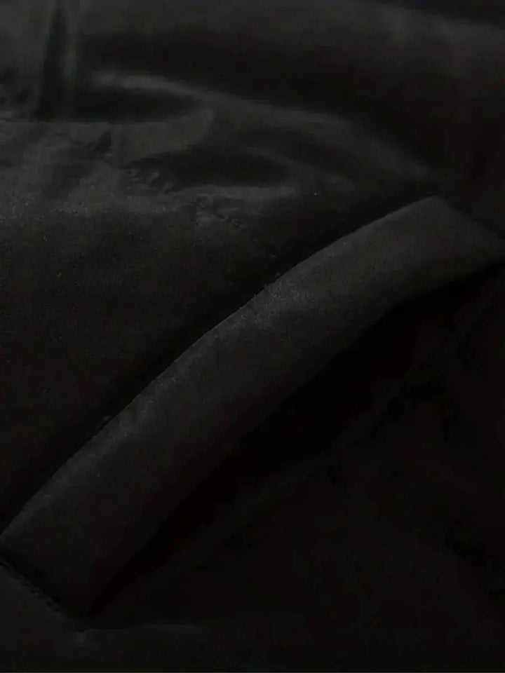 Hooded Quilted Winter Jacket with Plush Lining