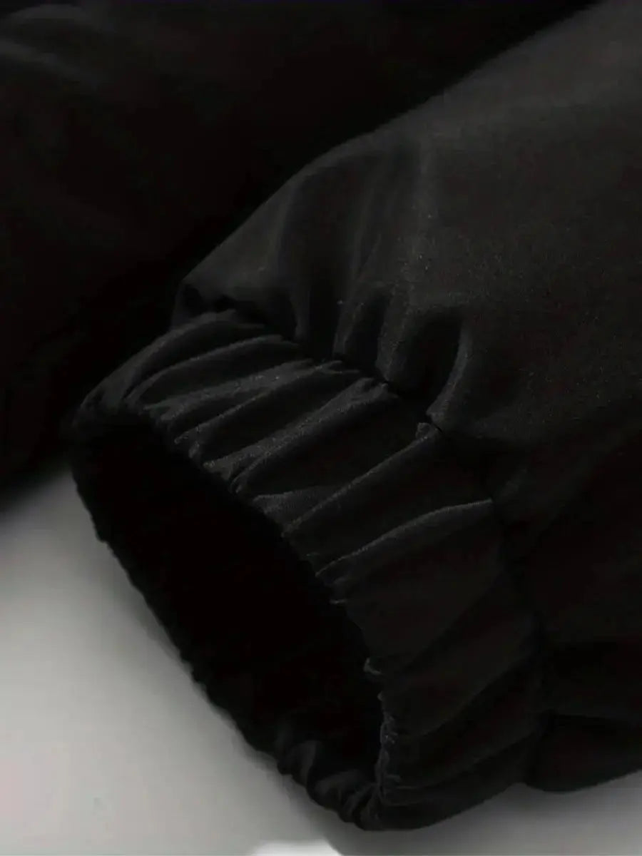 Hooded Quilted Winter Jacket with Plush Lining