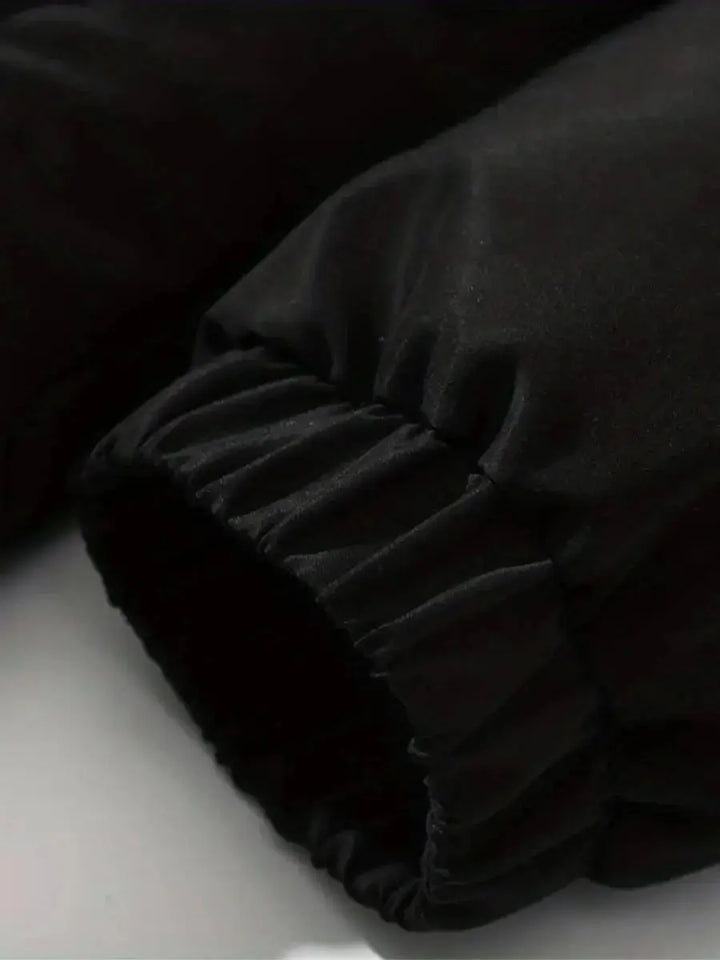 Hooded Quilted Winter Jacket with Plush Lining
