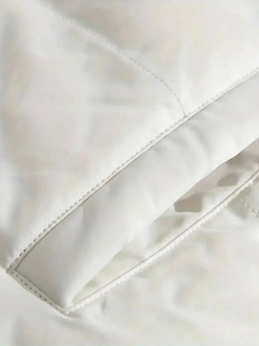 Hooded Quilted Winter Jacket with Plush Lining