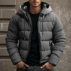 Hugo Men's Puffer Winter Jacket | With Hood and Practical Pockets