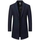 Hugo Men's Trench Coat | Long Cut, High-Quality Fabric, Timeless Design