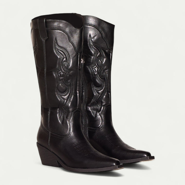 Elena | Stylish Western Pointed-Toe Boots
