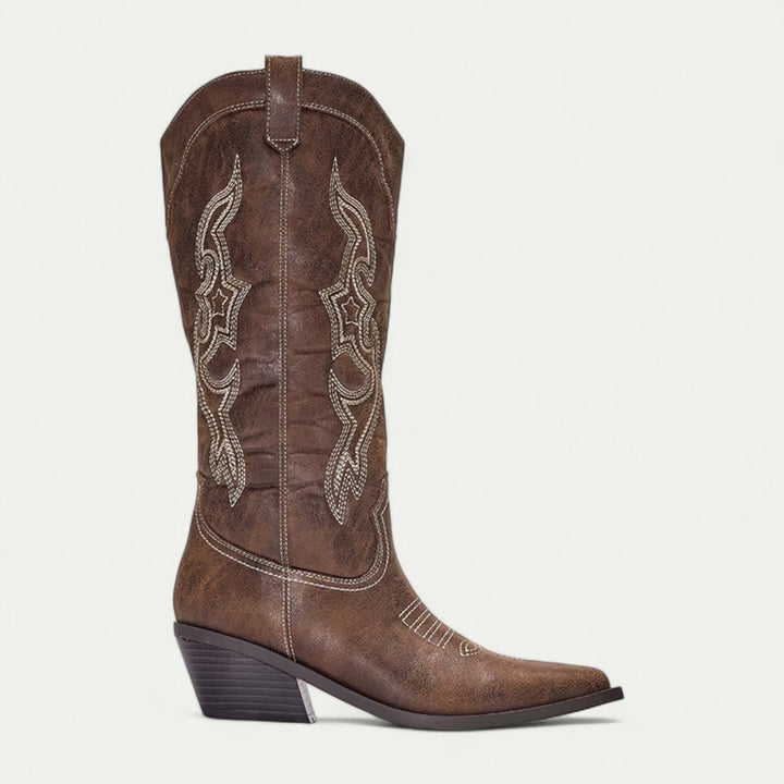 Elena | Stylish Western Pointed-Toe Boots
