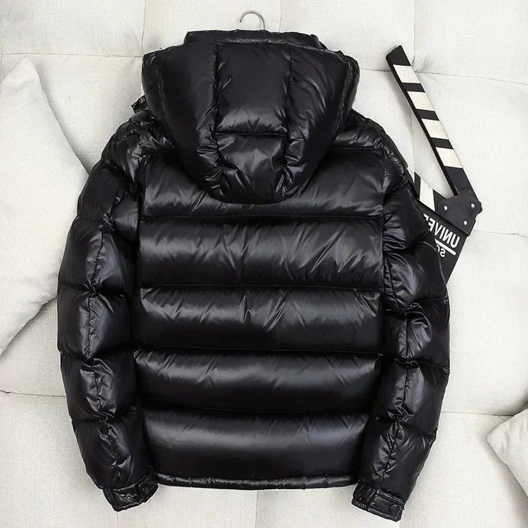 Jacket Men - Quilted Down Jacket with Hood