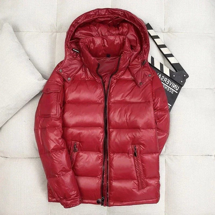 Jacket Men - Quilted Down Jacket with Hood