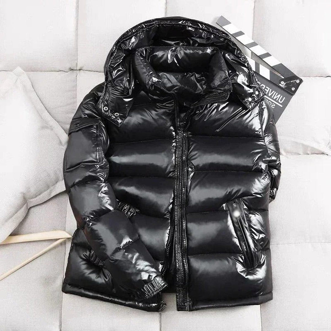 Jacket Men - Quilted Down Jacket with Hood