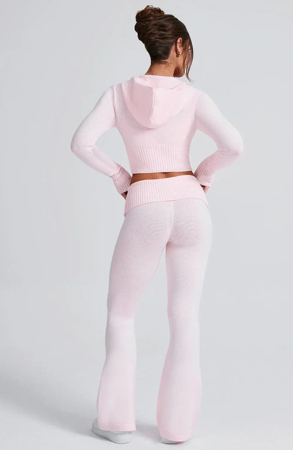 Knit Lounge Co-Ord Set with Zip-Up Hoodie