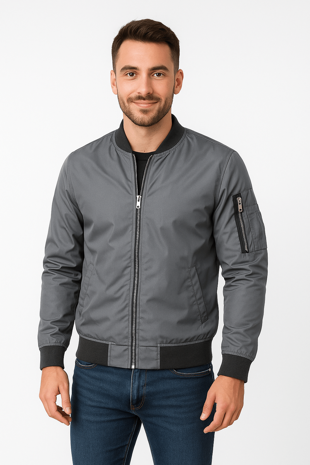 Jacket Men - Light Casual Everyday Bomber Jacket