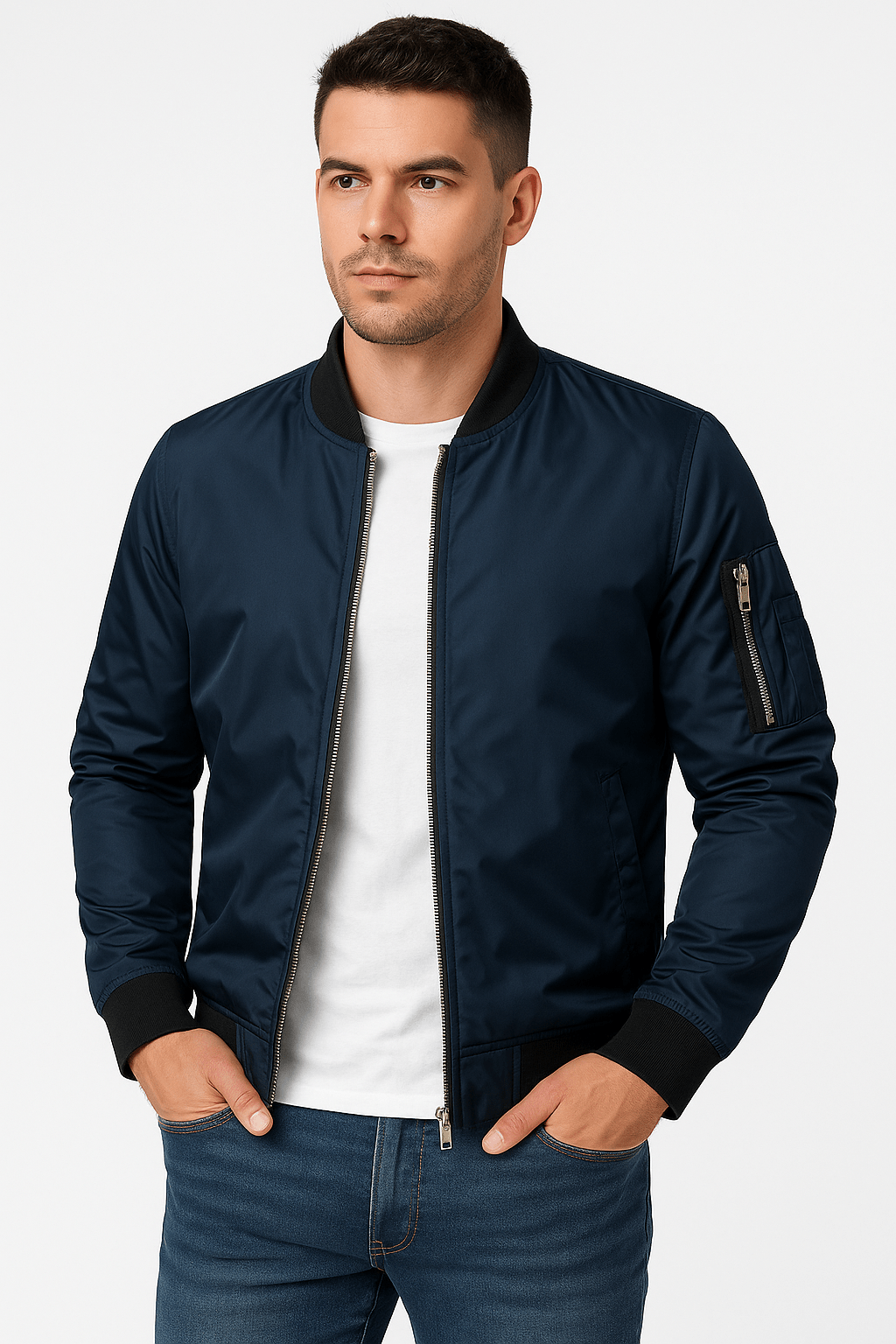 Jacket Men - Light Casual Everyday Bomber Jacket
