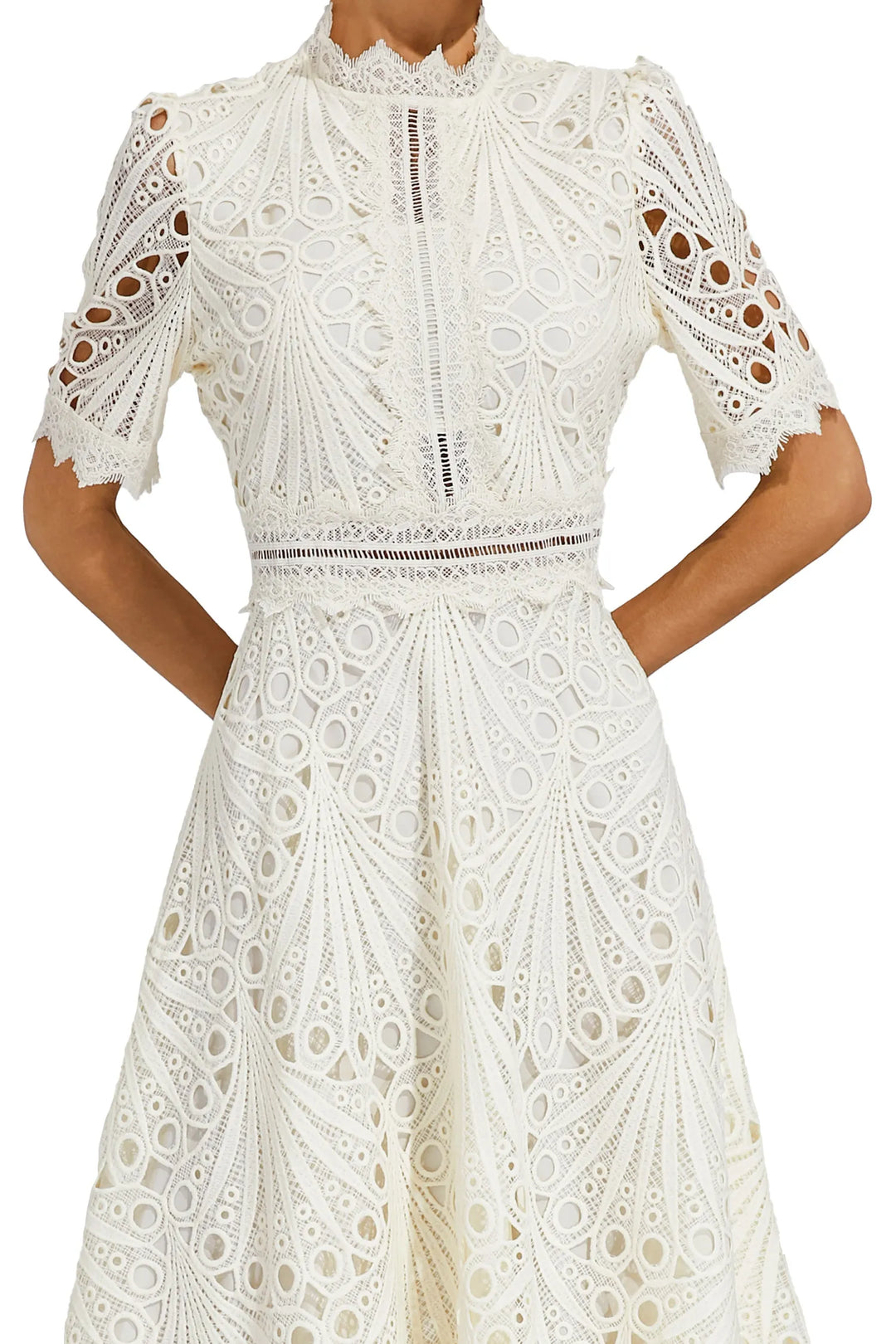 Elegant Lace Midi Dress for Weddings and Special Occasions