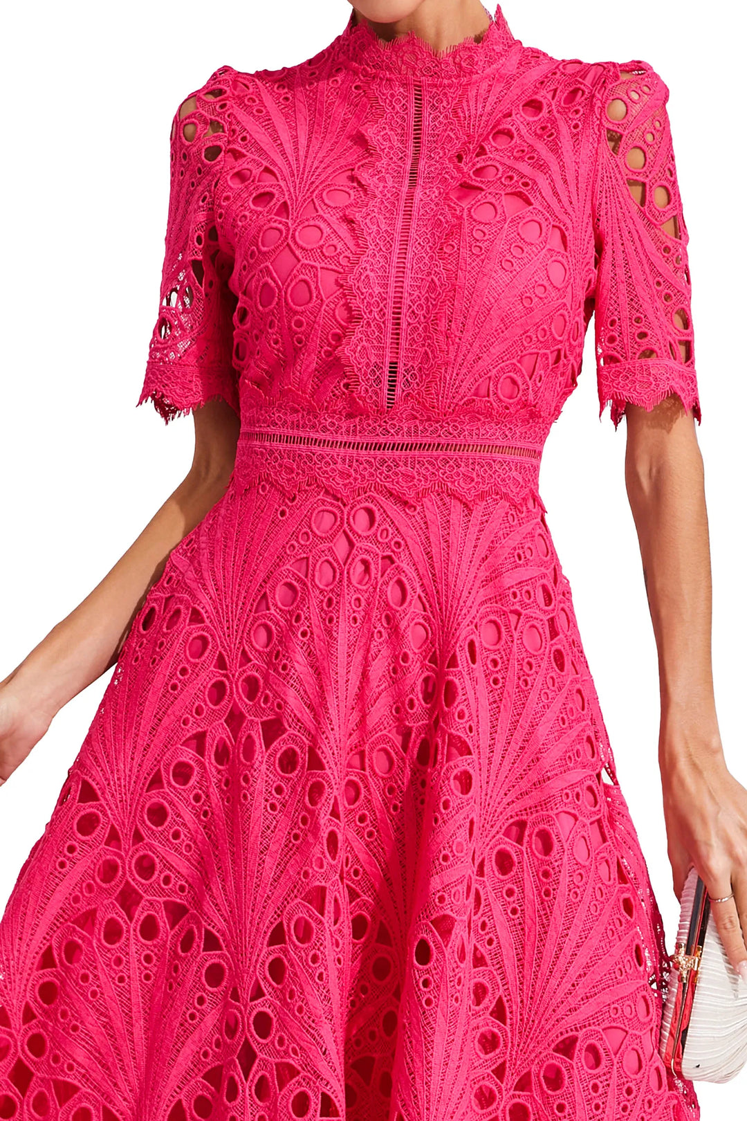 Elegant Lace Midi Dress for Weddings and Special Occasions